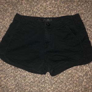 Black casual shorts